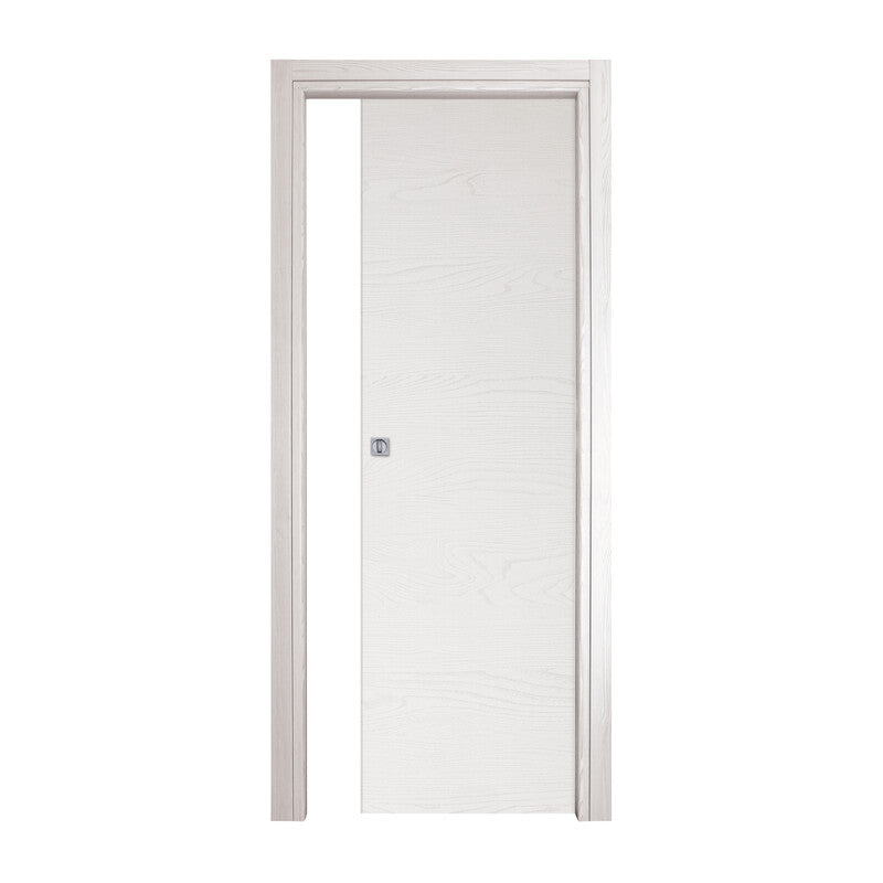 Q.TA' 1 PORTA SCORREV 90X210 MICROTEC FRASSINO BIANCO