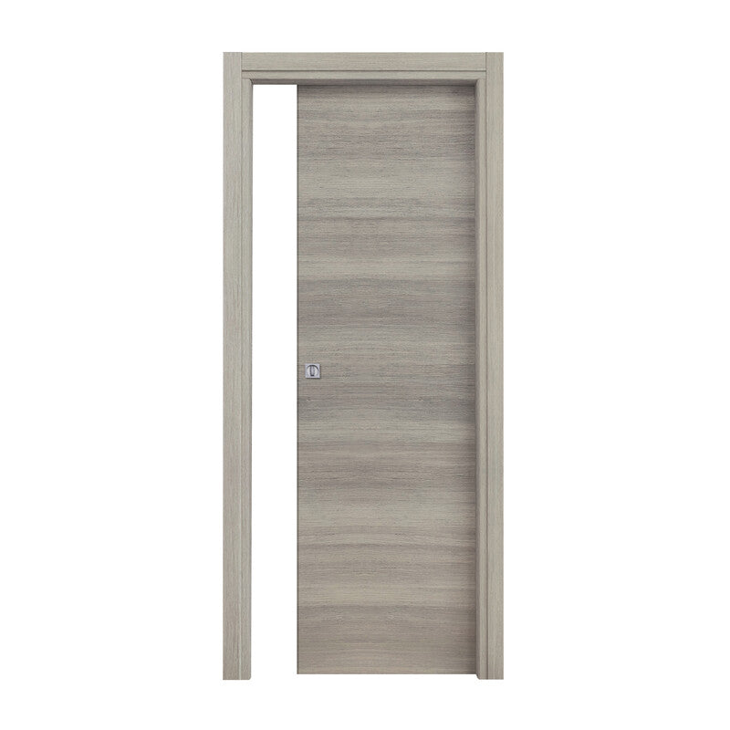 Q.TA' 1 PORTA SCORREV 90X210 MICROTEC ROVERE GRIGIO