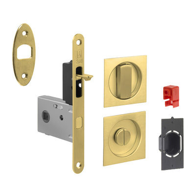Q.TA' 1 KIT MANIGLIE QUADRO PORTA SCORR EASY G500T OTTONATO LUCIDO
