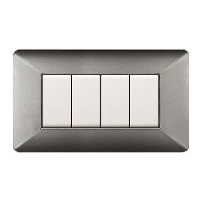 Q.TA' 1 PLACCA EASY MATIX ALLUMINIO NOTTE 4P