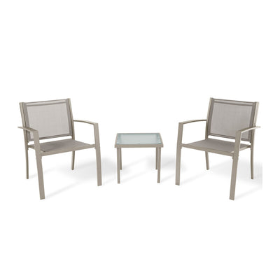 Q.TA' 1 C SET 3 SALOTTO HAVANA ACCIAIO TAUPE/MARRONE