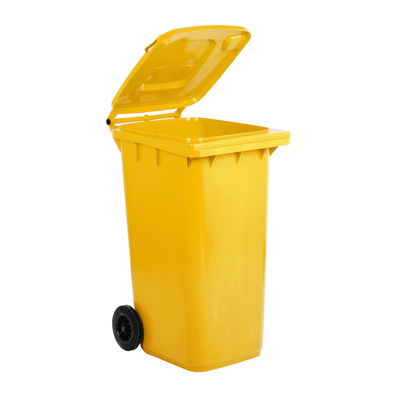 Q.TA' 1 PATTUMIERA 240 L C/RUOTE GIALLO MP