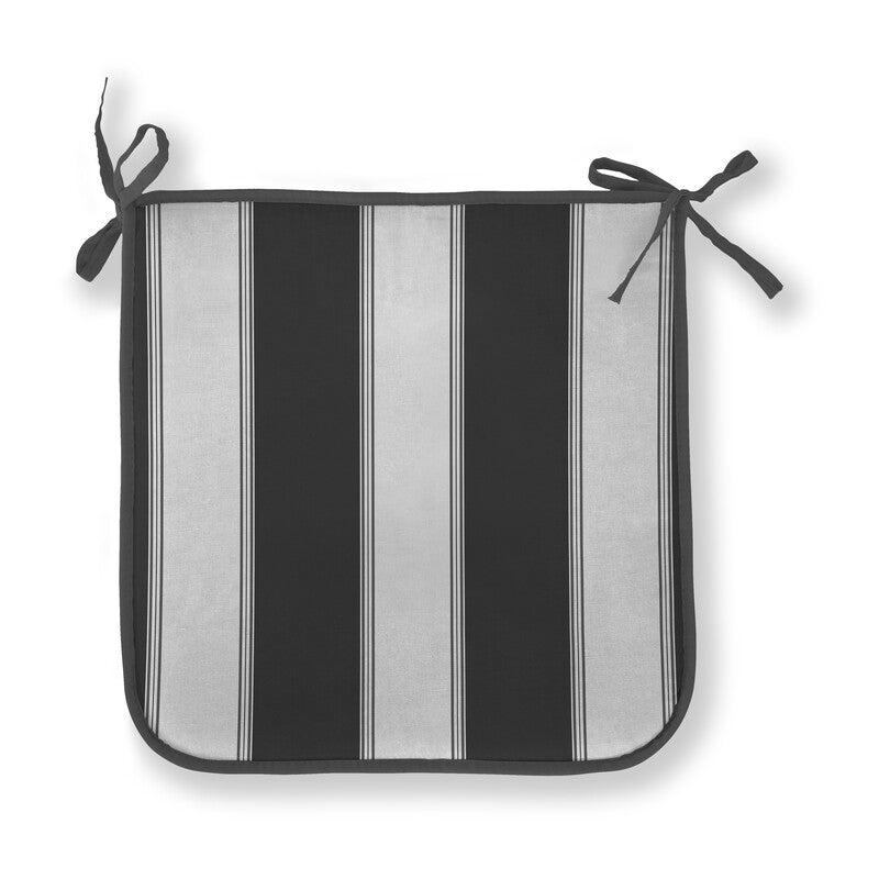 Q.TA' 4 CUSCINO PANAREA 39X39X2CM RIGATO ANTRACITE
