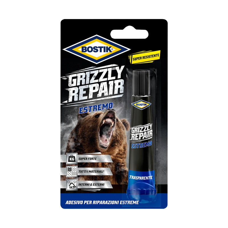 Q.TA' 6 BOSTIK GRIZZLY REPAIR ESTREMO ADESIVO 20 G BLISTER