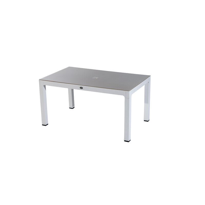 Q.TA' 1 TAVOLO C/VETRO SEGINUS 150X90XH75CM CAPP-BIA
