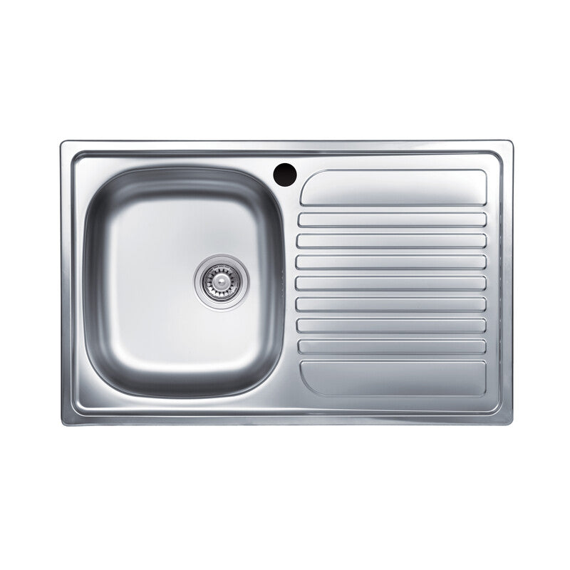 Q.TA' 1 KIT LAVELLO ECO INCAS 79X50 1 VASCA GOCCIOL DX PILETTA 3,5