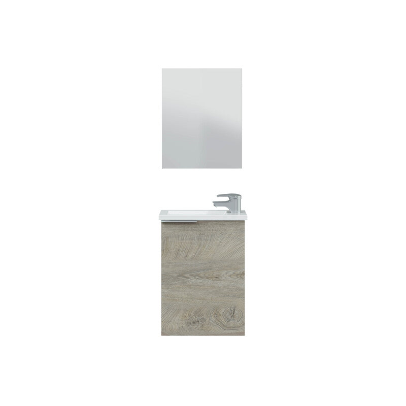 Q.TA' 1 KIT MOBILE BAGNO 1 ANTA 40 SOSP. LAVABO ROVERE