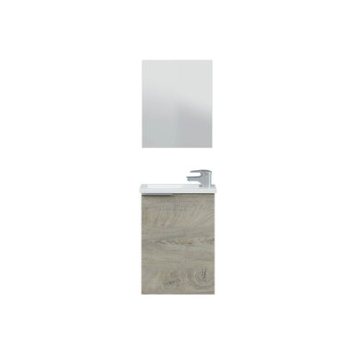 Q.TA' 1 KIT MOBILE BAGNO 1 ANTA 40 SOSP. LAVABO ROVERE