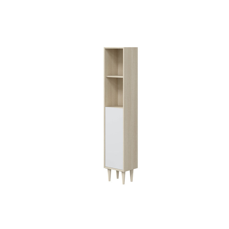 Q.TA' 1 KIT COLONNA BAGNO VERONA 1 ANTA 150 ROVERE BIANCO