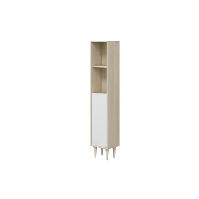 Q.TA' 1 KIT COLONNA BAGNO VERONA 1 ANTA 150 ROVERE BIANCO
