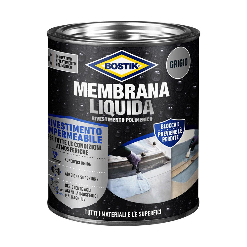 Q.TA' 1 BOSTIK MEMBRANA LIQUIDA RIVEST POLIM 1 KG GRIGIO