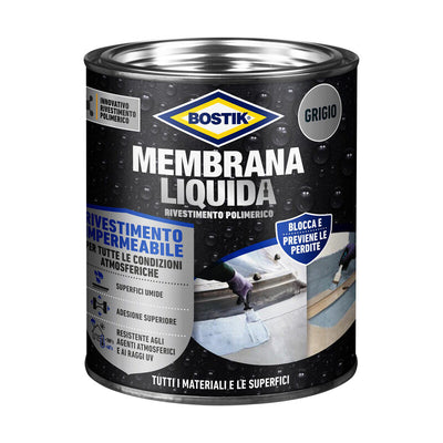 Q.TA' 1 BOSTIK MEMBRANA LIQUIDA RIVEST POLIM 1 KG GRIGIO
