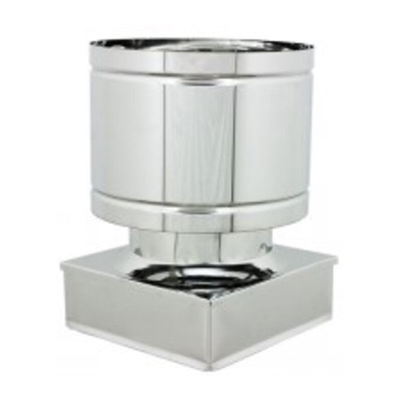 Q.TA' 1 FUMAIOLO A BOTTE INOX AISI 304 37X37 CM