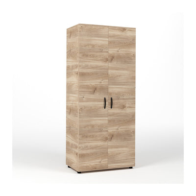 Q.TA' 1 KIT ARMADIO 2 ANTE 80X52X205 CM ROVERE M. K358
