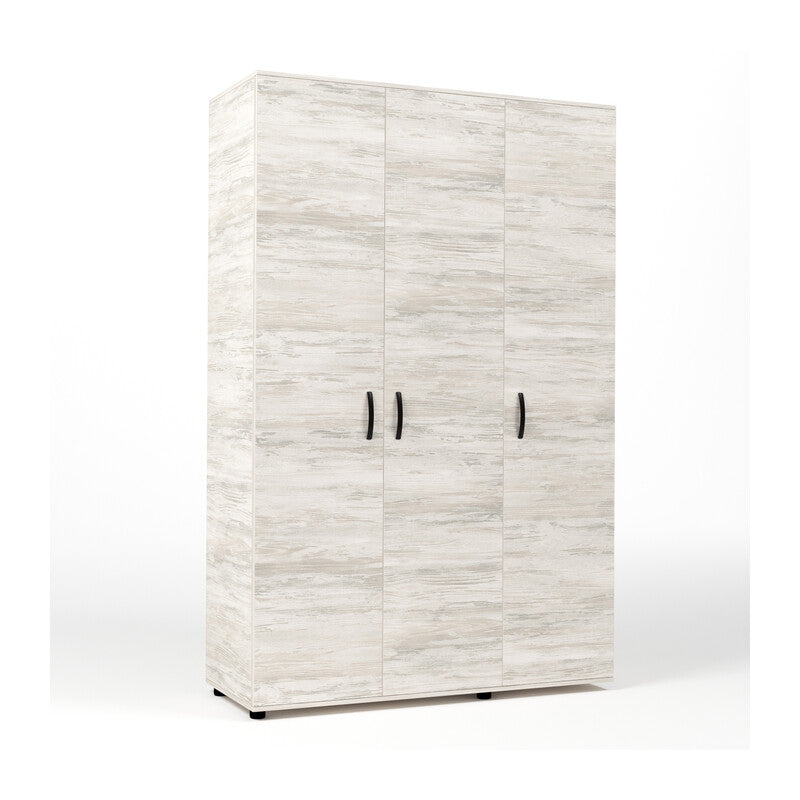Q.TA' 1 KIT ARMADIO 3 ANTE 120X52X205 CM BIANCO VEN.K083