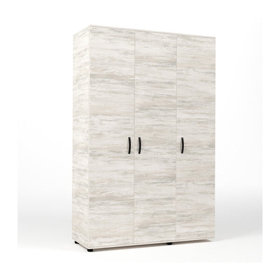 Q.TA' 1 KIT ARMADIO 3 ANTE 120X52X205 CM BIANCO VEN.K083