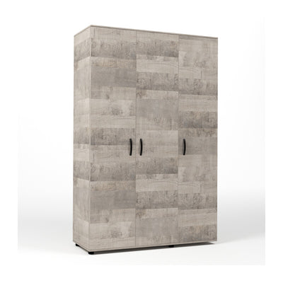 Q.TA' 1 KIT ARMADIO 3 ANTE 120X52X205 CM ROVERE PLAT.K355