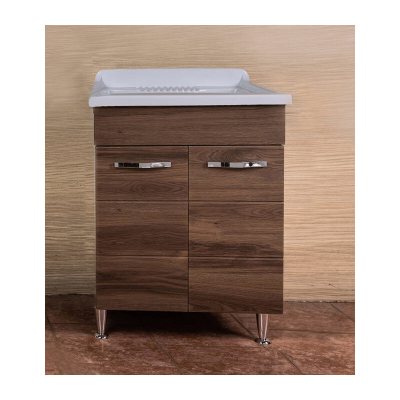 Q.TA' 1 LAVATOIO ANTONELLA 60X50CM C/SIFONE NOCE