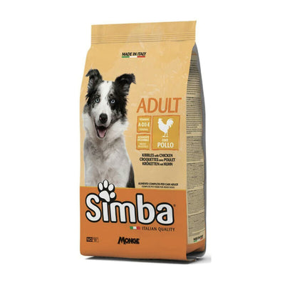 Q.TA' 1 CROCCHETTA CANE MONGE SIMBA 20 KG ADULT POLLO