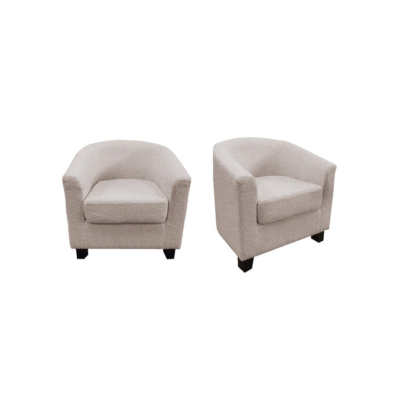 Q.TA' 1 POLTRONA MAJA MARRONE CHIARO