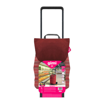 Q.TA' 1 GIMI CARRELLO SPESA EASY 40 L ROSSO