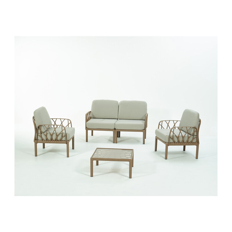 Q.TA' 1 SALOTTO GARDA 4 C/CUSCINI TORTORA