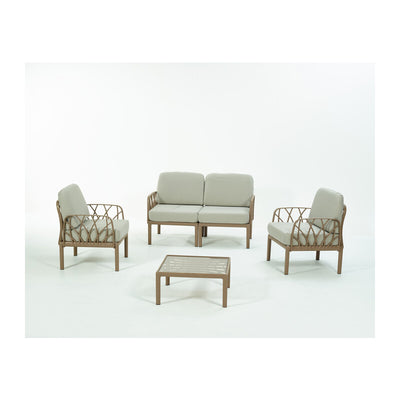 Q.TA' 1 SALOTTO GARDA 4 C/CUSCINI TORTORA