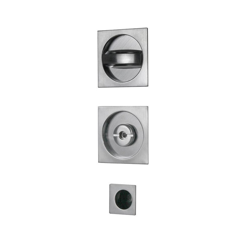 Q.TA' 1 KIT MANIGLIE QUADRO PORTE SCORREVOLI CROMO