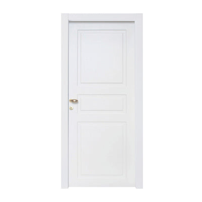 Q.TA' 1 PORTA BATTENTE BUGNA 90X210 CM LACCATO BIANCO
