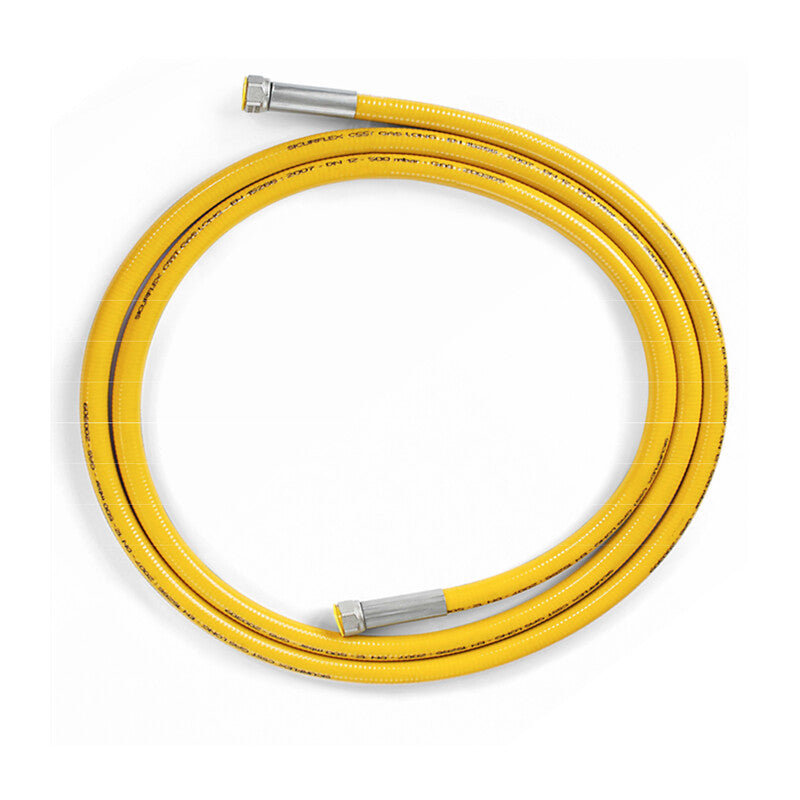 Q.TA' 1 TUBO FLESSIBILE GAS 500 CM F F 1/2 UNI15266 GIALLO