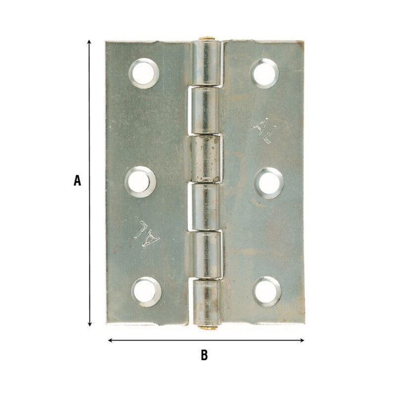 Q.TA' 24 CERNIERA PERNO FISSO 838 ACC ZIN PES 43X1,4X57MM