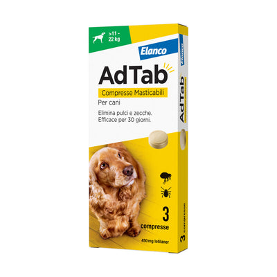 Q.TA' 1 ADTAB COMPRESSE MASTICABILI P/CANI 11 - 22 KG