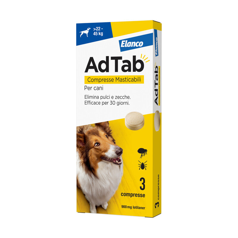 Q.TA' 1 ADTAB COMPRESSE MASTICABILI P/CANI 22 - 45 KG