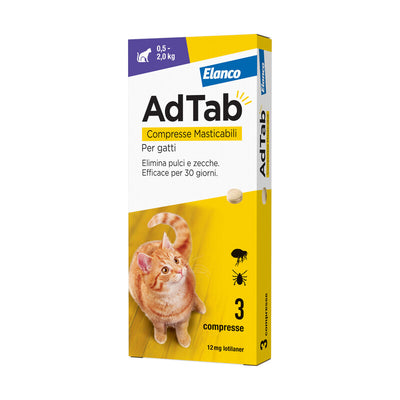Q.TA' 1 ADTAB COMPRESSE MASTICABILI P/GATTI 0,5-2,0 KG