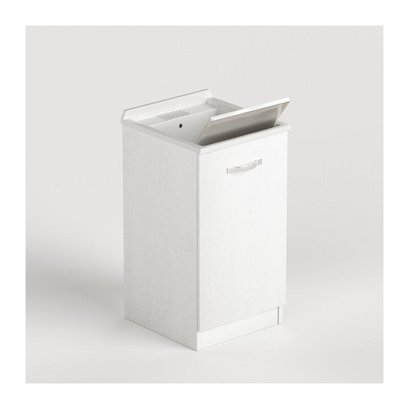 Q.TA' 1 LAUNDRY LAVATOIO 1A 47X50X86 CM BIANCO FRASSINO