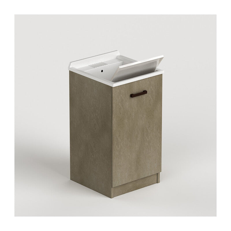 Q.TA' 1 LAUNDRY LAVATOIO 1A 47X50X86 CM ARGILLA