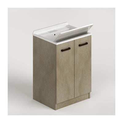 Q.TA' 1 LAUNDRY LAVATOIO 2A 61X50X86 CM ARGILLA