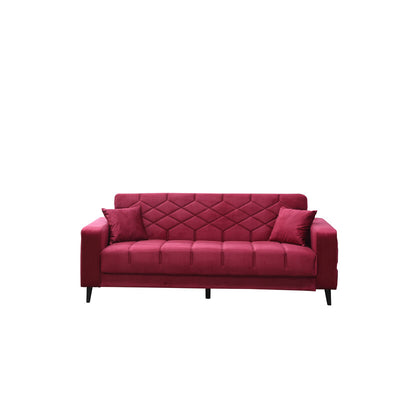 Q.TA' 1 DIVANO PRONTOLETTO 3P MELISA VELL.38-003 BORDEAUX