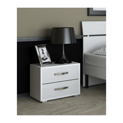 Q.TA' 1 LINEA MODERN COMODINO 2C BIAN FRAS 43X52X36