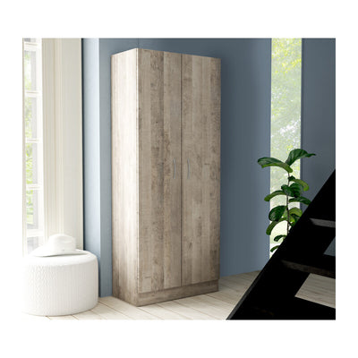 Q.TA' 1 KIT ARMADIO 2 ANTE 71X51,5XH181 CM ROVERE PL.