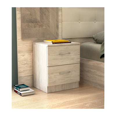 Q.TA' 1 KIT COMODINO 2C. 45X34XH47 CM BIANCO GES.