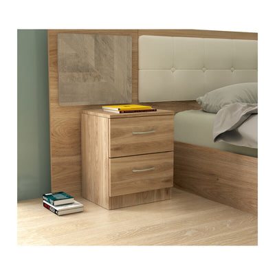 Q.TA' 1 KIT COMODINO 2C 45X34XH47 CM ROVERE