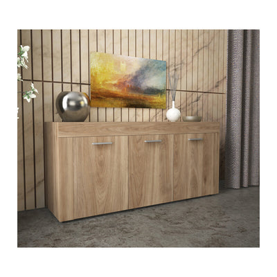 Q.TA' 1 KIT MADIA 3 ANTE 150X41X82 CM ROVERE