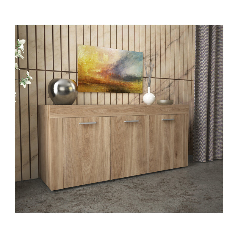 Q.TA' 1 KIT MADIA 3 ANTE 150X41X82 CM ROVERE