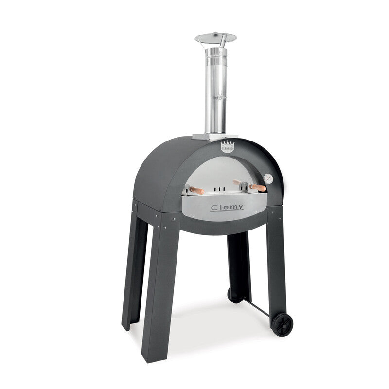 Q.TA' 1 FORNO A LEGNA 70X50 CM CLEMY 70 ANTRACITE