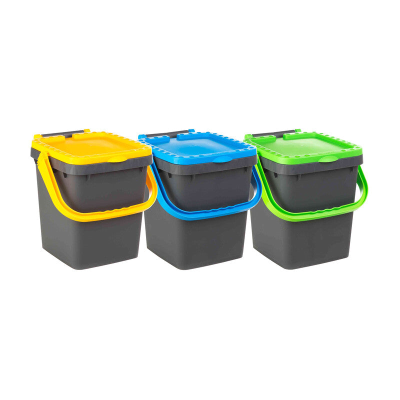 Q.TA' 1 PATTUMIERA 35 L ECOPLUS C/MANIGLIA KIT 3 PEZZI