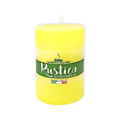 Q.TA' 6 CITRONELLA CANDELA RUSTICA MADE IN ITALY 7X10