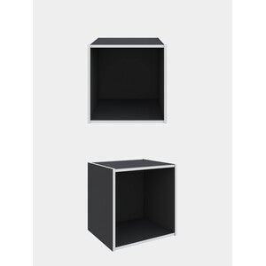 Q.TA' 1 CUBO 35X29X35CM GRIGIO ARDESIA