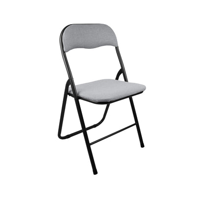 Q.TA'. 6 SEDIA PIEGHEVOLE BOUCLE POLO GRIGIO CHIARO 6