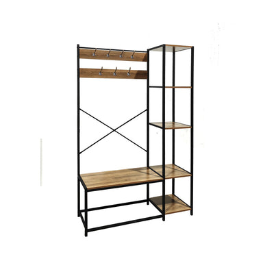 Q.TA' 1 INDUSTRIAL APPENDIABITI METAL/QUERCIA 110X40X180 CM